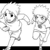 Naruto and Sasuke, lets run my friend